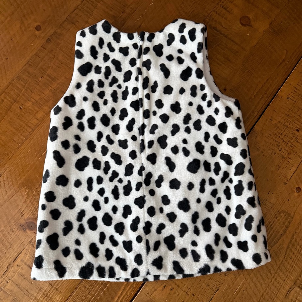 Vintage Y2K fleece leopard print outfit with matching beret hat - Picture 2 of 6